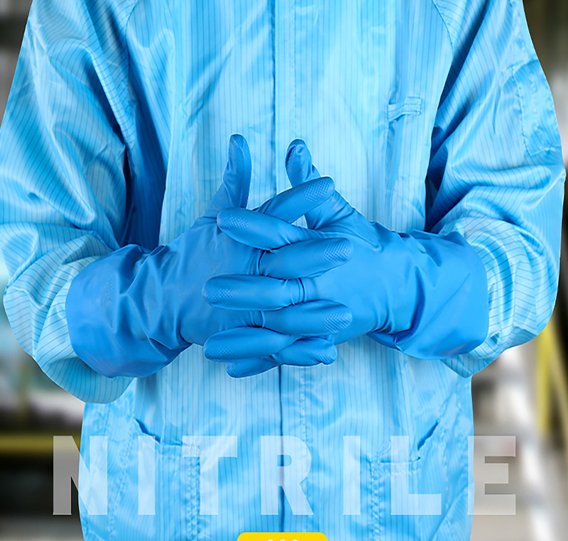 Nitrile Chemical Resistant Gloves (Unlined)